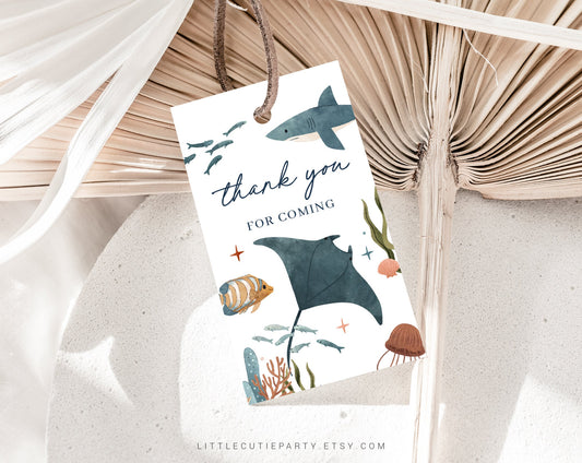 Editable Ocean Birthday Invitation, Under the Sea Birthday Invitation, Birthday Ocean Party Invite OCENBD001