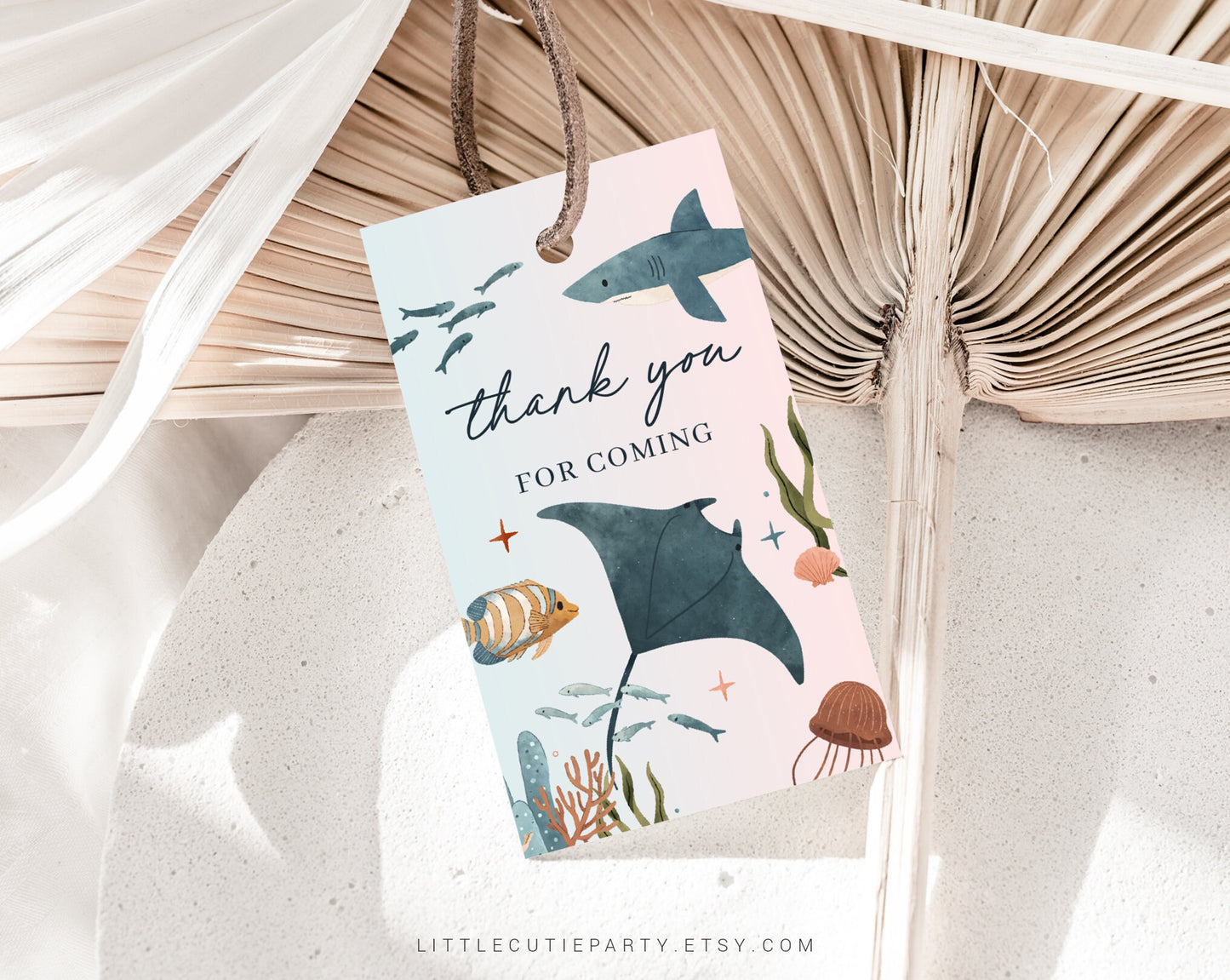 Editable Under The Sea Gender Reveal Invitation, Ocean Animals Gender Reveal Party, He Or She, Boy Or Girl Nautical Baby Shower OCENGR001