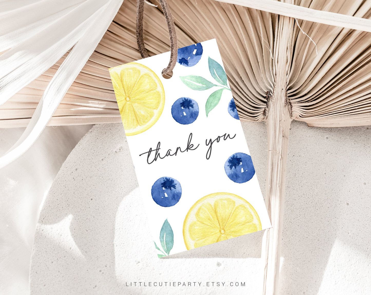 Editable Blueberry Lemon Baby Shower Invitation, Berry Sweet Baby Shower with Diaper Raffle, Books for Baby and Gift Tag BLEMBS001
