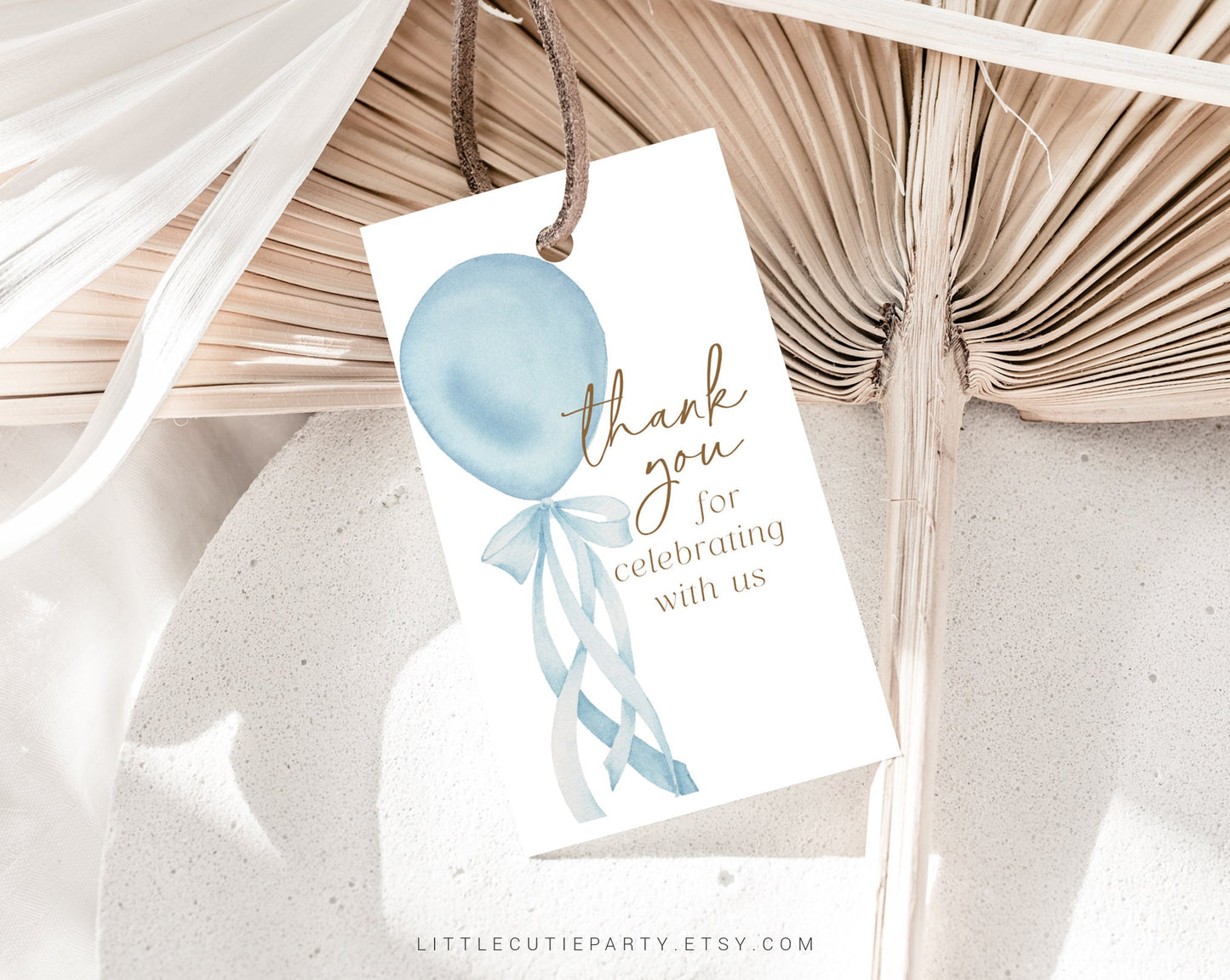 Editable Blue Balloon Baby Shower Invitation Set, Its a Boy Invitation Baby Shower with Diaper Raffle, Books for Baby and Gift Tag BBLNBS001