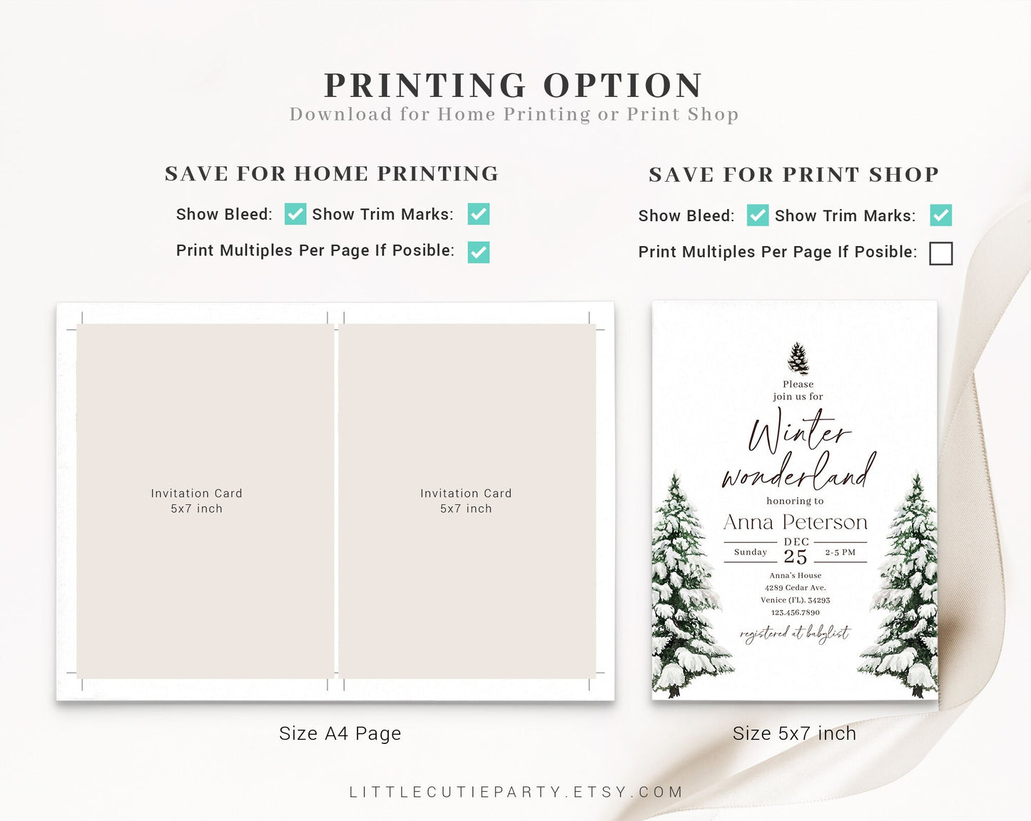 Editable Winter Wonderland Baby Shower Invitation, Winter Baby Shower, Snow Baby with Diaper Raffle, Books for Baby and Gift Tag WINBS003