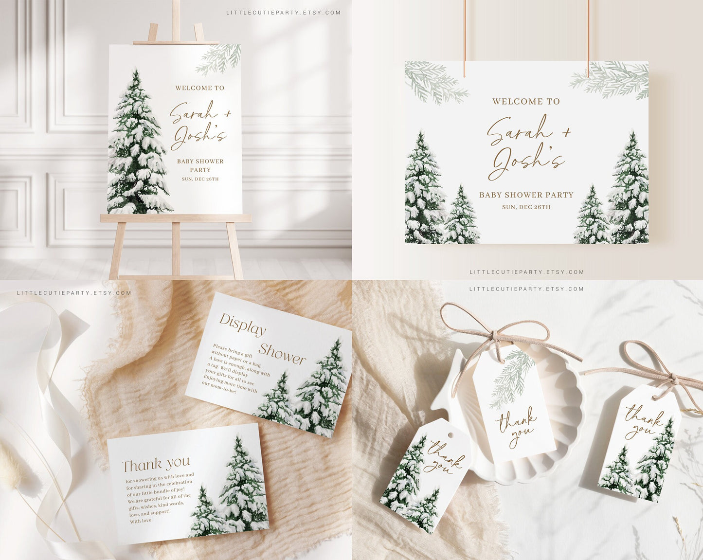 Editable Baby Its Cold Outside Baby Shower Bundle, Winter Baby Shower with Games Bundle and All Decorations WINBS001