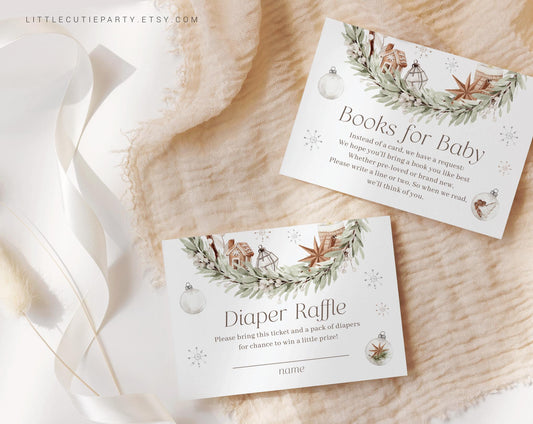 Editable A Merry Little Baby Shower Invite, Cozy Winter Baby Shower Invite, Baby Shower Digital Invitation Evite for Baby Christmas MRYBS002