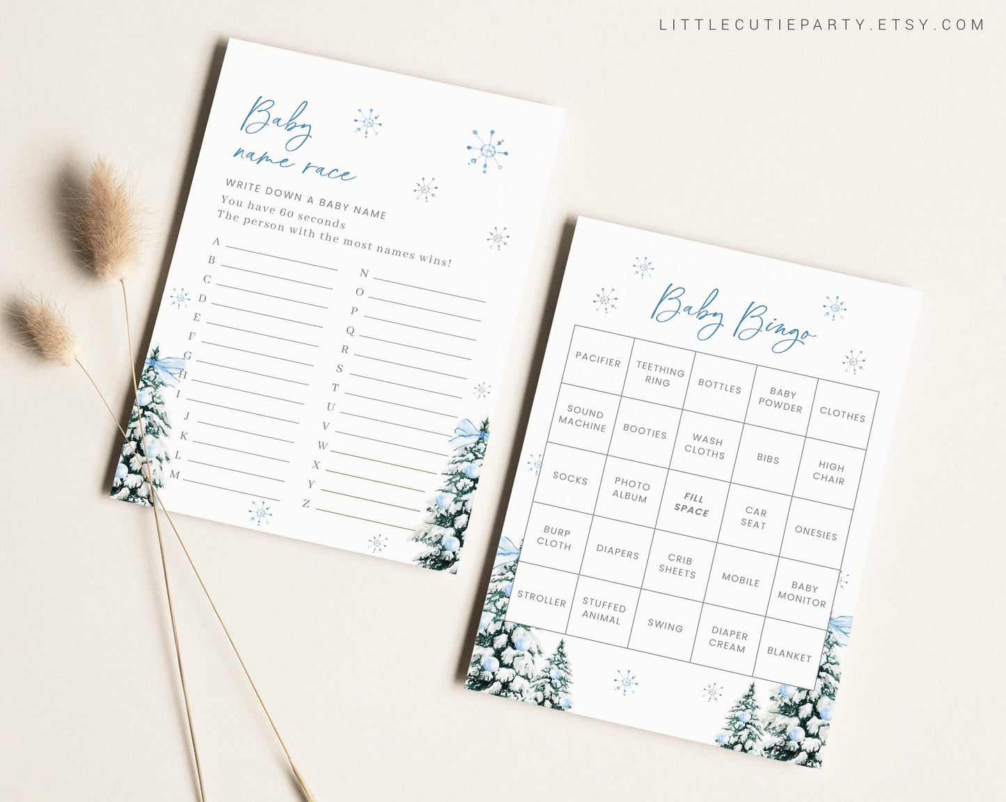 10 Editable Baby Its Cold Outside Boy Baby Shower Games, Winter Boy Baby Shower Games Bundle, Baby Boy Baby Shower Party Games BWINBS001