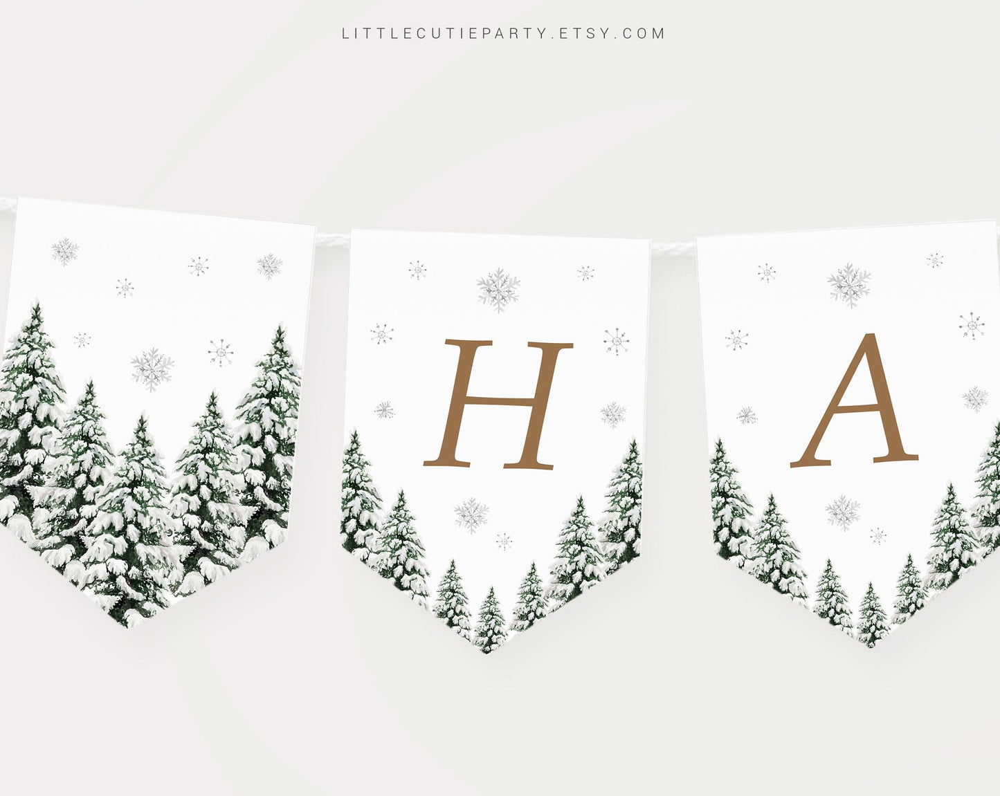 Editable Winter Onederland Birthday Banners, Winter Baby Banner, Happy Birthday, Winter Onederland Decorations WIOBD001