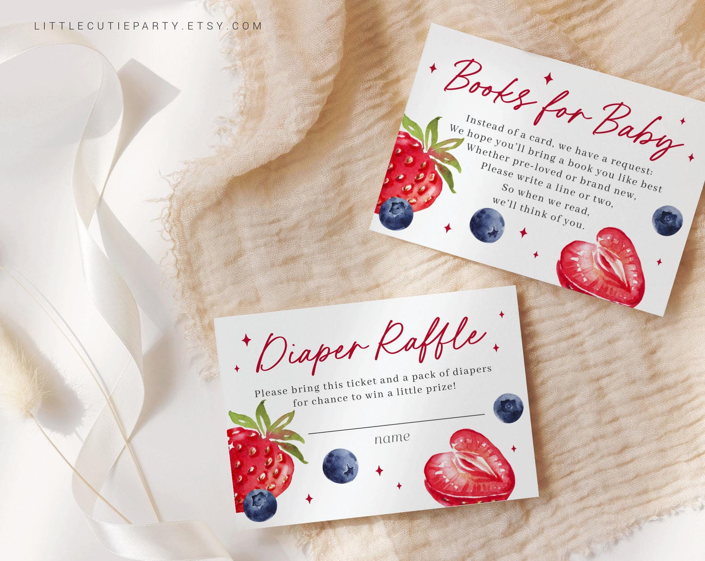 Editable Berry Sweet Baby Shower Invite, Someone Berry Sweet Baby Shower Inviter, Electronic Invite for Baby Shower Party BRSBS002