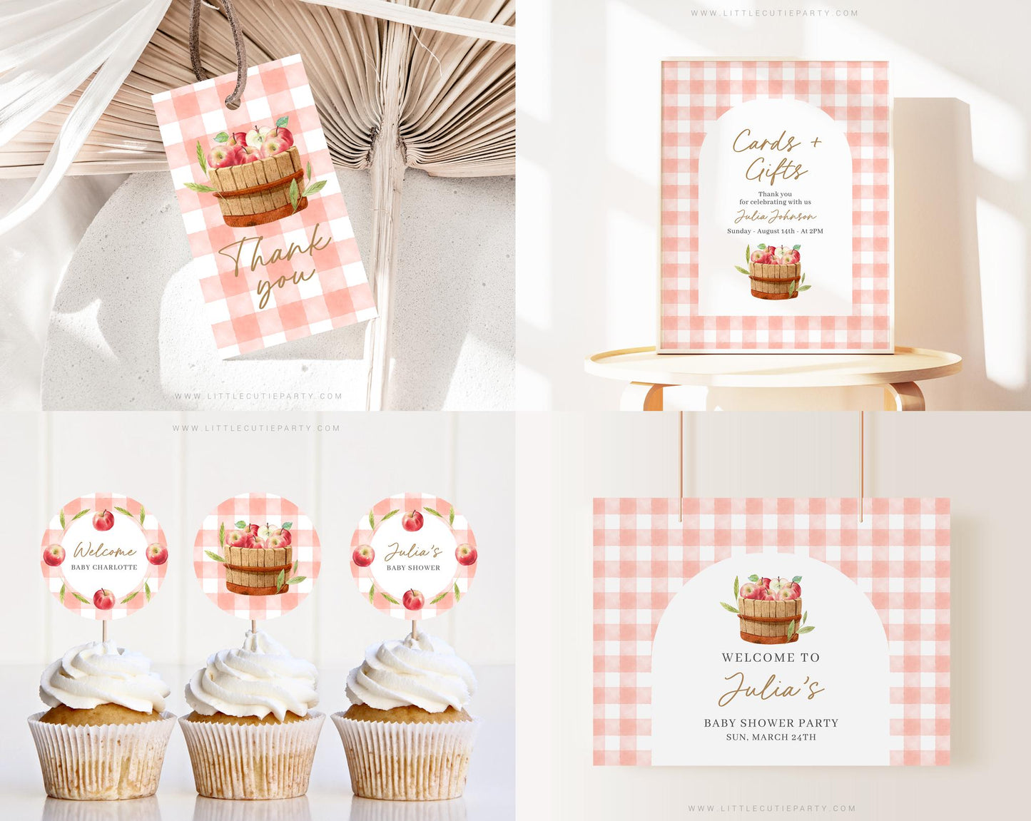 Editable Apple of Our Eye Bundle, Apple of Our Eye Baby Shower Bundle with Fall Baby Shower Games Bundle and Decor APPBS001