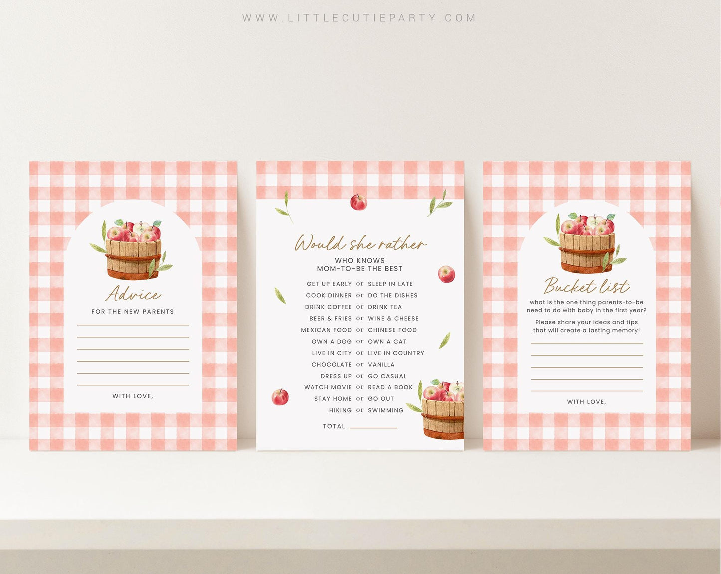 10 Editable Apple of Our Eye Baby Shower Games Bundle, Apple of Our Eye Games Bundle, Apple Fall Baby Shower Games APPBS001