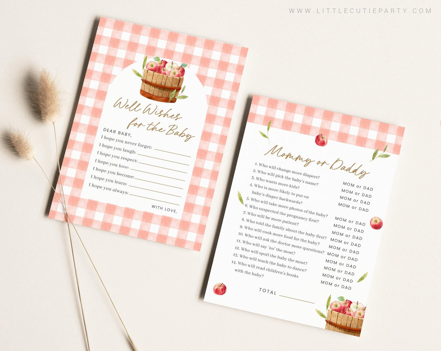10 Editable Apple of Our Eye Baby Shower Games Bundle, Apple of Our Eye Games Bundle, Apple Fall Baby Shower Games APPBS001