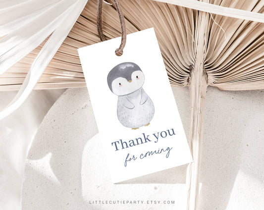 Editable Penguin Baby Shower Invitation, Penguin Baby Shower Invites, Penguin Decoration Baby Shower PENGBS001