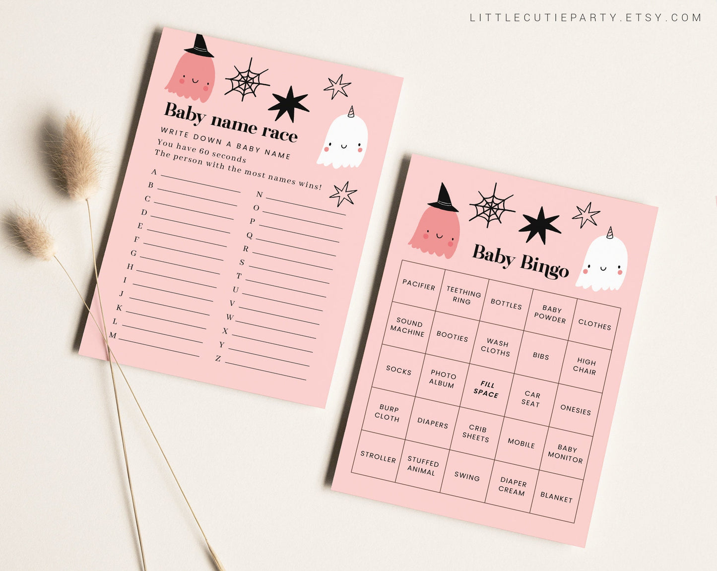10 Editable A Little Boo is Almost Due Games, Halloween Baby Shower Games, Halloween Baby Shower Game Bundle, Party Games HAWBS001