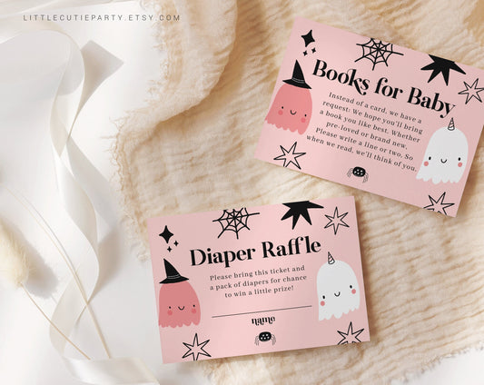 Editable Halloween Baby Shower Invitation Digital, Little Boo is Almost Due Invitation Evite, Electronic Invite HAWBS001