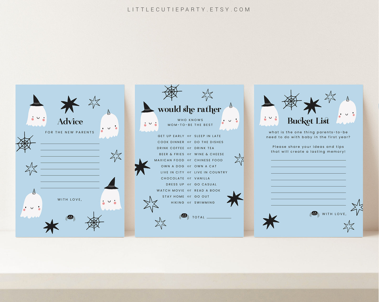 10 Editable A Little Boo is Almost Due Games, Halloween Baby Shower Games, Halloween Baby Shower Game Bundle, Party Games HAWBS003