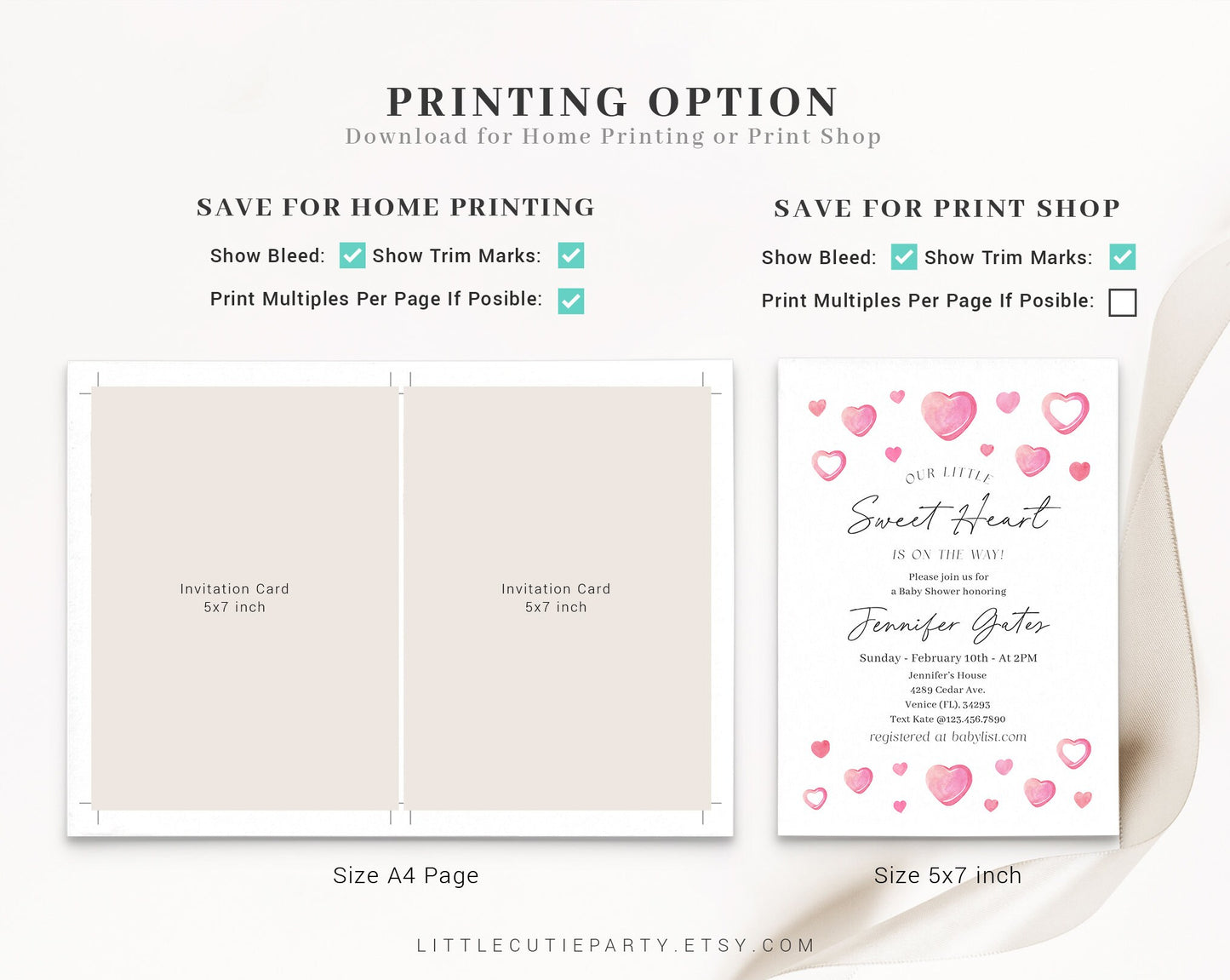 Editable Valentine Baby Shower Invitation, A Little Sweetheart Baby Shower Invite with Love Diaper Raffle, Books for Baby and Tag SWHBS001