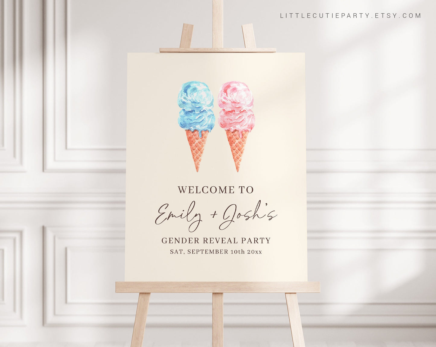 Editable Whats the Scoop Gender Reveal Sign, Duck Gender Reveal, Welcome Board, Whats the Scoop Boy Or Girl SCOGR001