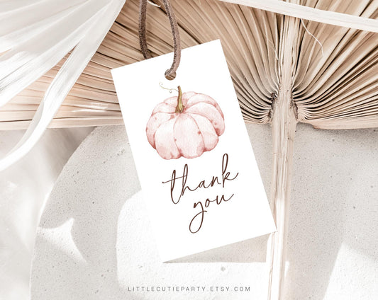 Editable Pink Pumpkin Baby Shower Invites, Sweet Little Pumpkin Baby Shower Invite, Digital Invite for Girl Pumpkin Baby Shower PPKBS002