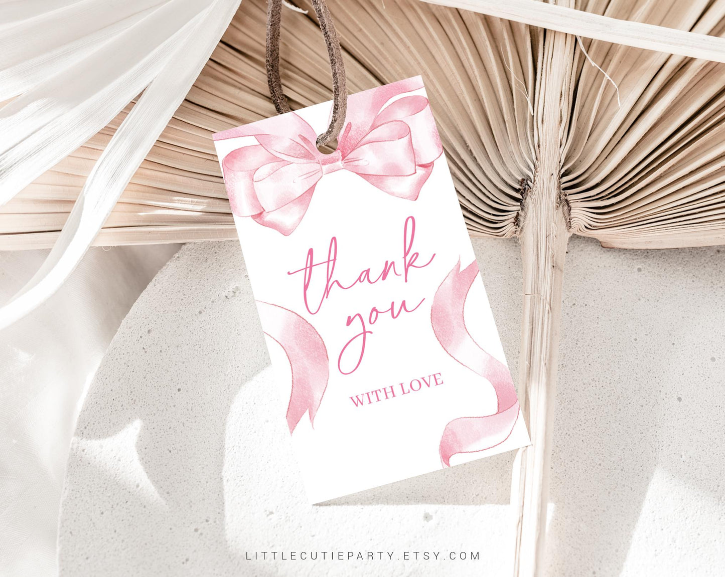 Editable Pink Bow Baby Shower Invitation, Pink Ribbon Baby Shower Invitation, with Diaper Raffle, Books for Baby and Tag PBWBS001