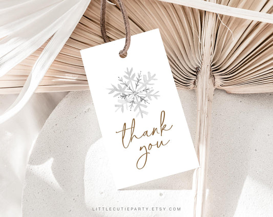 Editable Winter Onederland First Birthday Invitation, Winter 1st Birthday Invitation, Winter First Birthday Card with Gift Tag WIOBD001