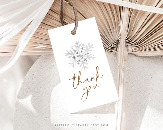 Editable Winter Onederland Birthday Invitation with Picture, Winter First Birthday Invite, Winteronederland Birthday with Gift Tag WIOBD001