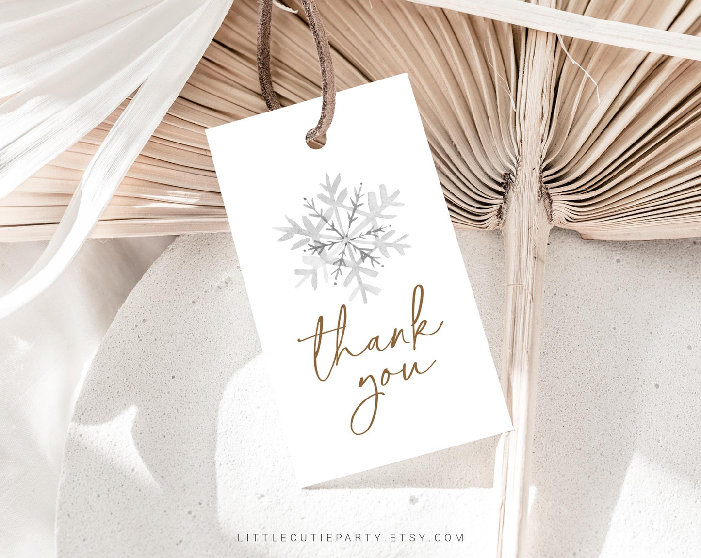 Editable Winter One-derland Birthday Invitation with Picture, Winter First Birthday Invitation, Winter Invitation with Favor Tag WIOBD001