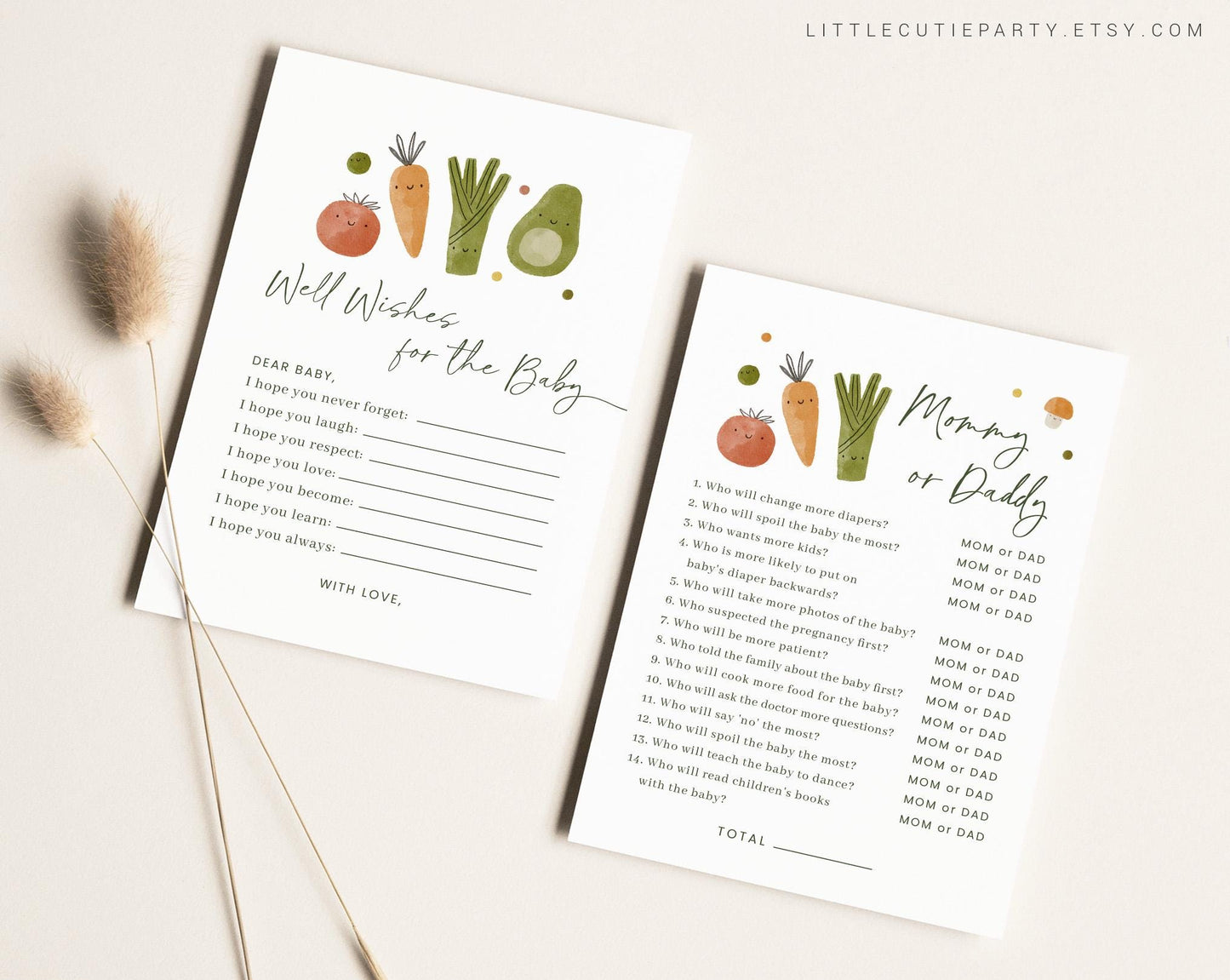 10 Editable Little Sprout Baby Shower Games Bundle, A Little Sprout is On the Way Baby Shower Games Bundle, Sprout Baby Shower Game LSPBS001