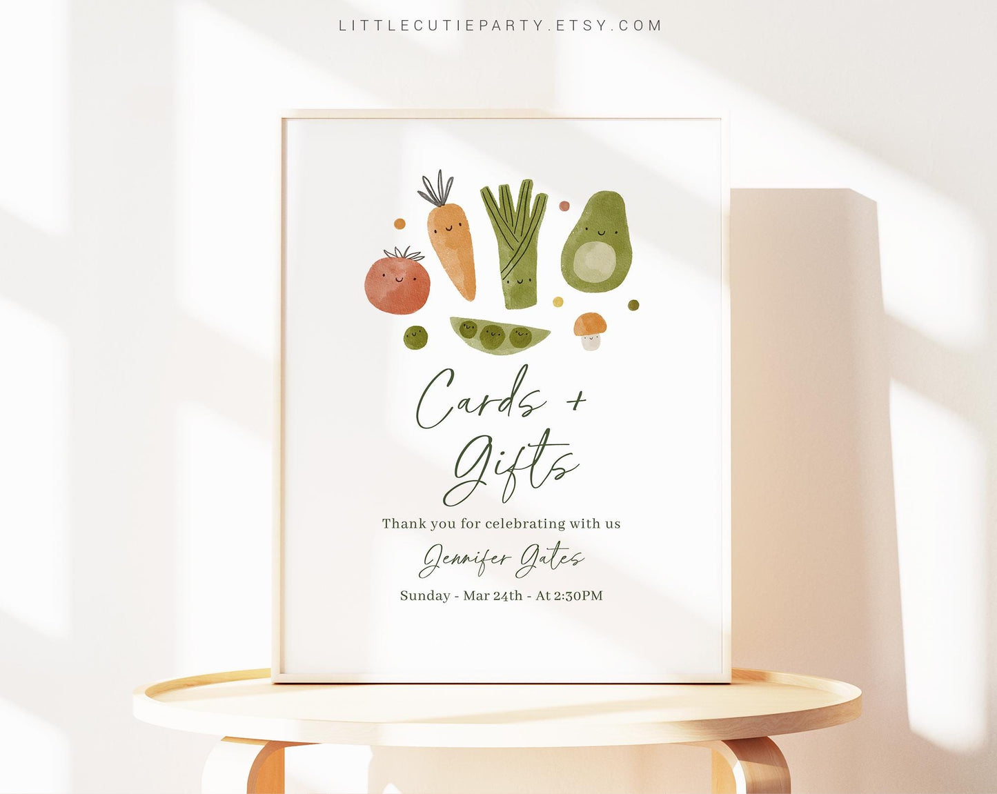 Editable Little Sprout Baby Shower Sign, A Little Sprout is on the Way Sign Template for Little Sprout Baby Shower Party Decor LSPBS001