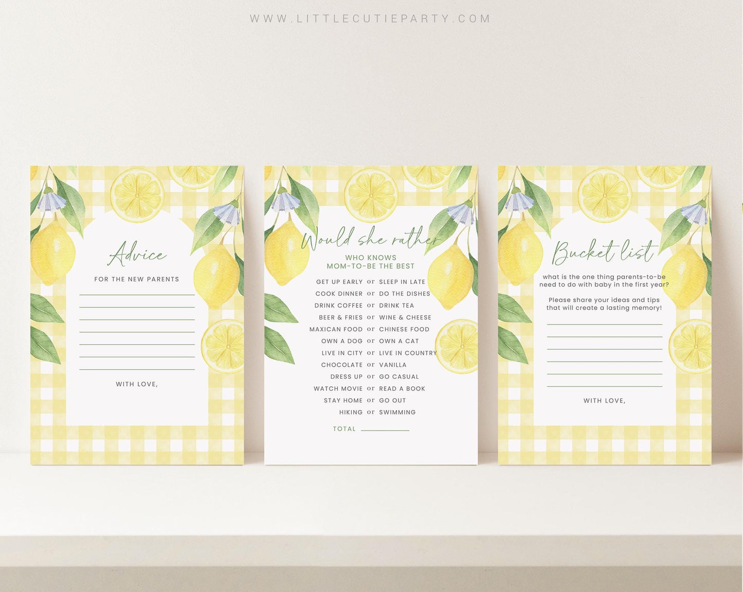 10 Editable Mamas Main Squeeze Baby Shower Games Bundle, Lemon Baby Shower Games Bundle, Main Squeeze Baby Shower Games LMNBS003
