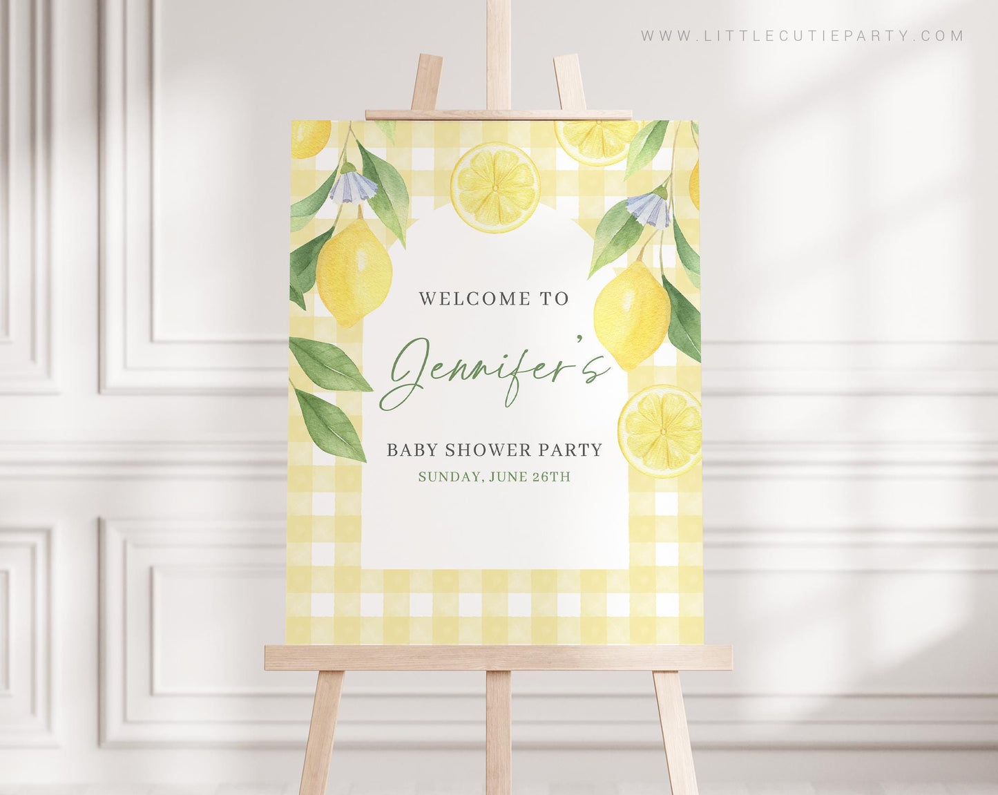 Editable Main Squeeze Welcome Sign, Mamas Main Squeeze Welcome Board, Sign, Lemon Baby Shower Party Decor LMNBS003