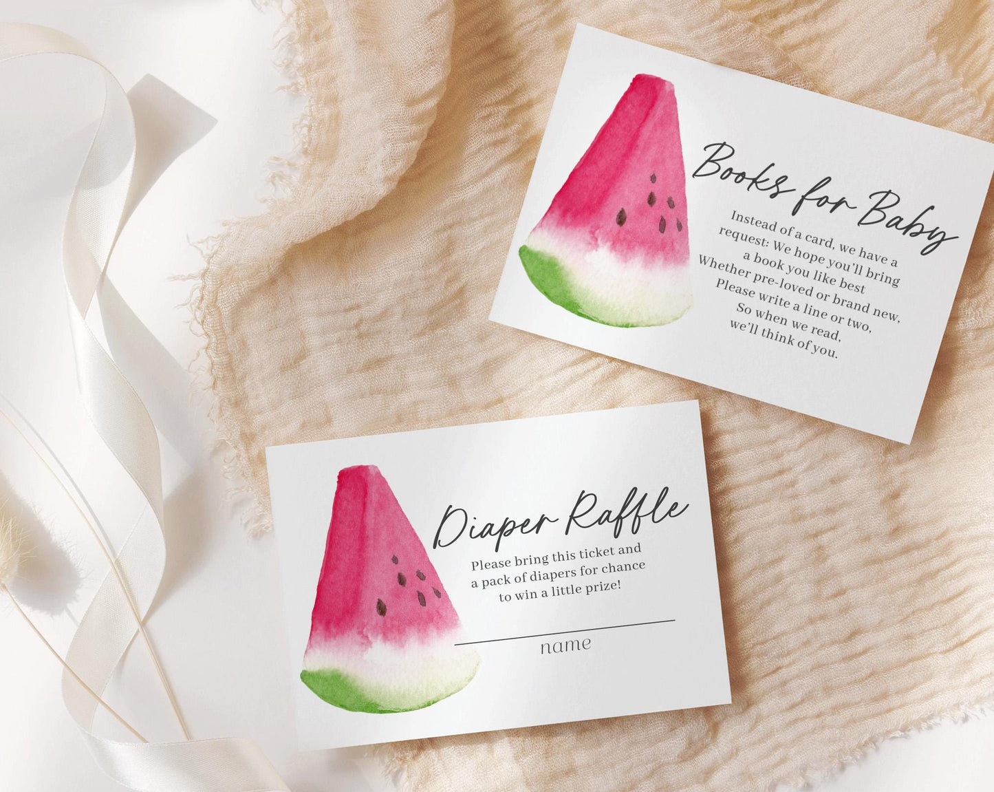 Editable Watermelon Invite, Watermelon Baby Shower Evite, Melon Invitation Electronic Invite for Shower Party WTMBS002