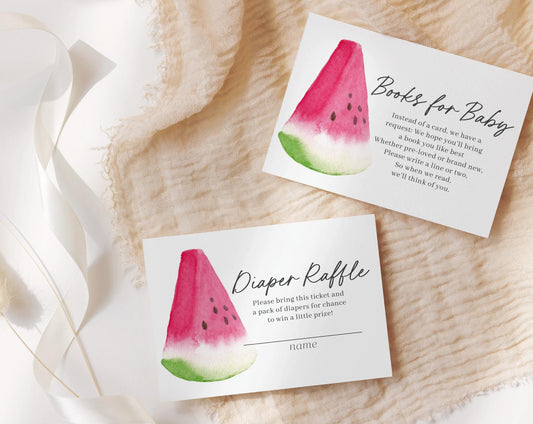 Editable Watermelon Invite, Watermelon Baby Shower Evite, Melon Invitation Electronic Invite for Shower Party WTMBS002