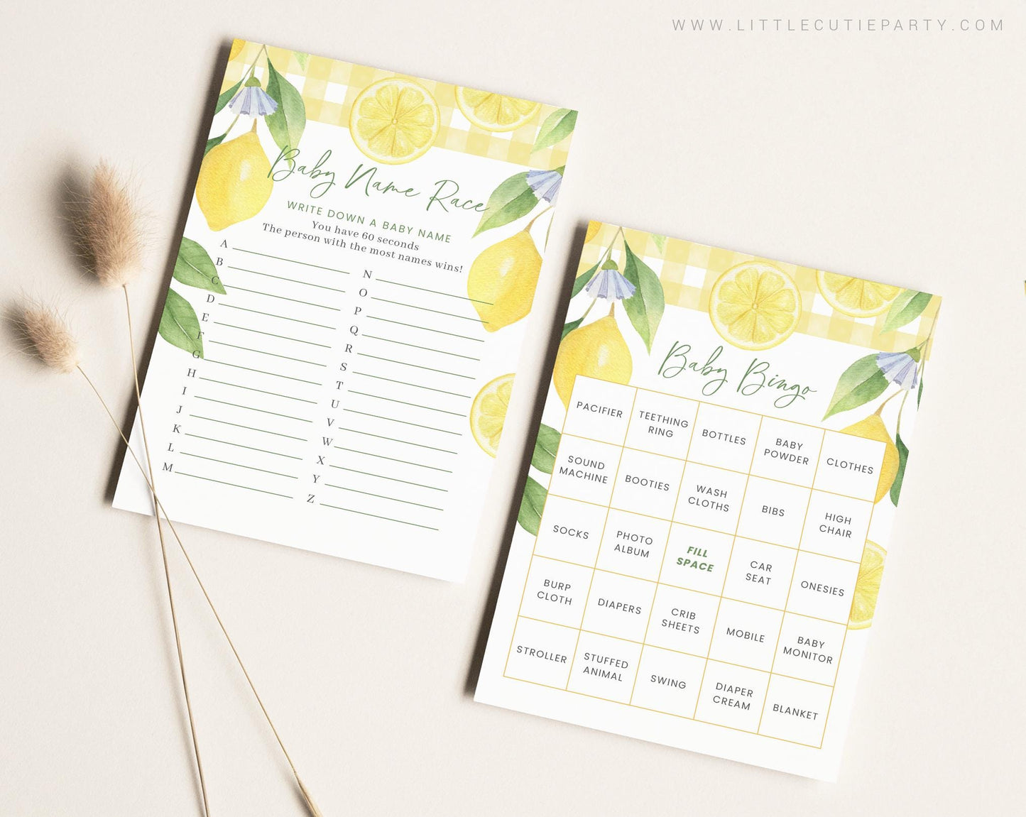 10 Editable Mamas Main Squeeze Baby Shower Games Bundle, Lemon Baby Shower Games Bundle, Main Squeeze Baby Shower Games LMNBS003
