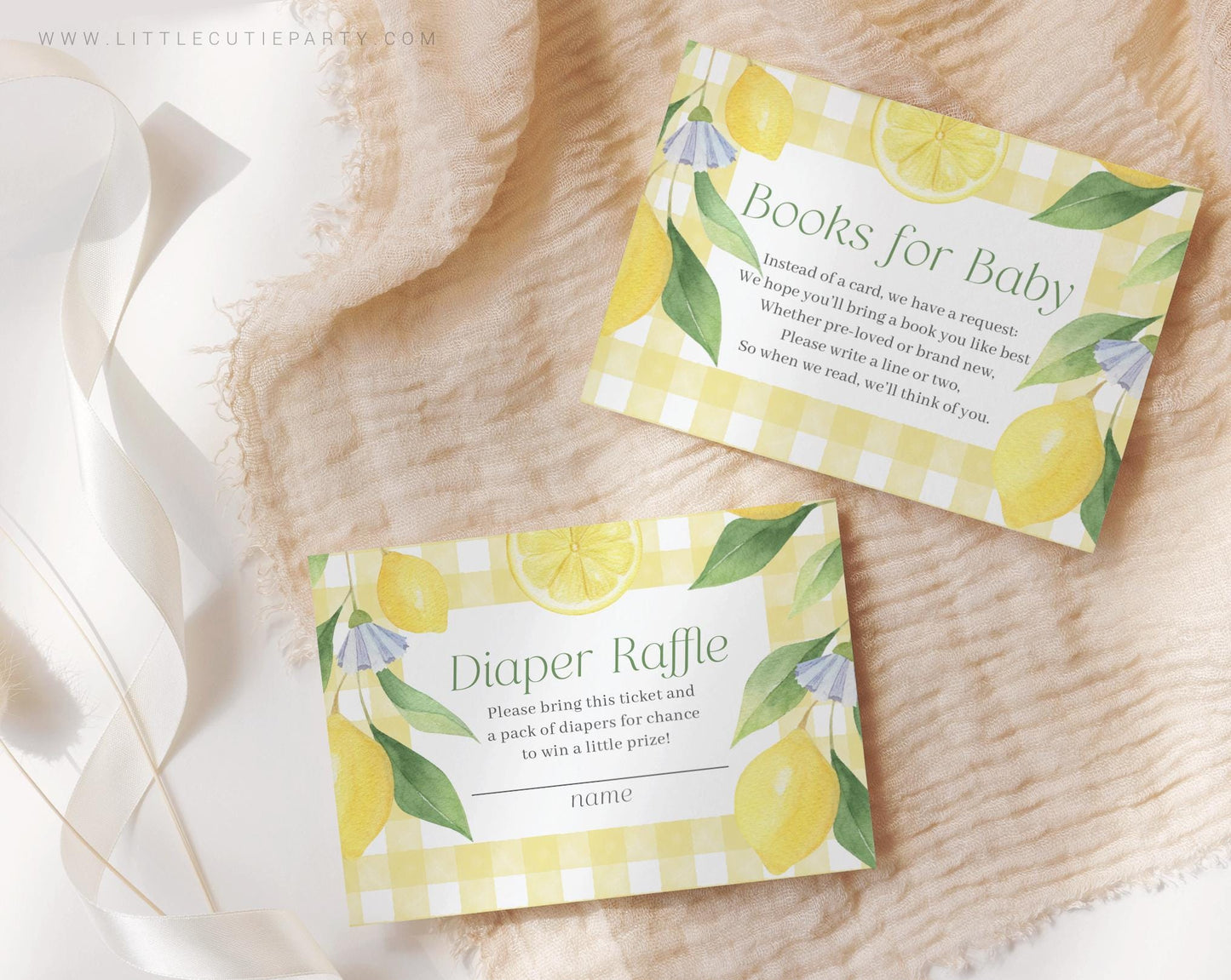 Editable Mama Main Squeeze Invite Set, Lemon Baby Shower Invite Digital, Evite Digital Invitation Set LMNBS003