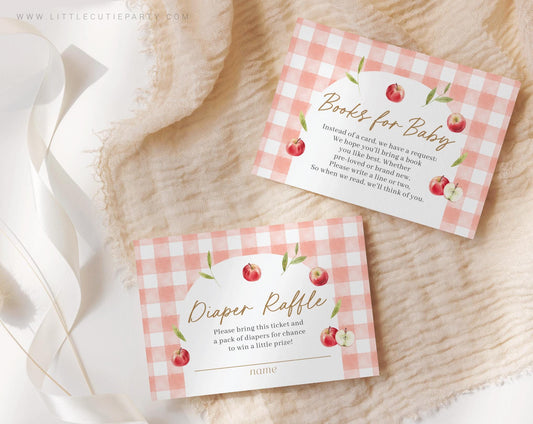 Editable Apple of our Eye Baby Shower Invites, Fall Baby Shower Invites Digital, Evite Digital Invitation Set APPBS001