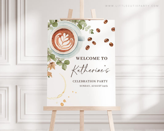 Baby is Brewing Welcome Sign: Coffee Shower Decor BRGBS001