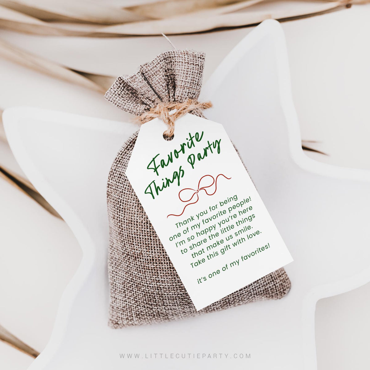 Favorite Things Tag: 2 Design of Favorite Things Party Favors Size 2x3.5 FAV001 - image 4