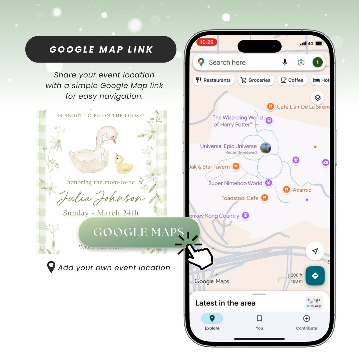 Silly Goose Baby Shower Invite SLGBS001 - image 3
