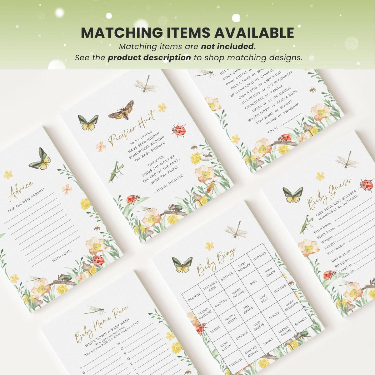 A Little Love Bug Baby Shower Invitation LVBBS001 - image 10