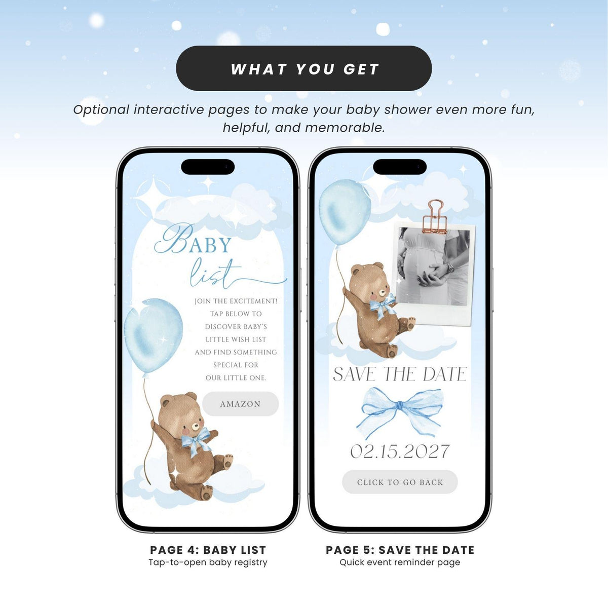 We can bearly wait baby shower invites BRWBS002 - image 5