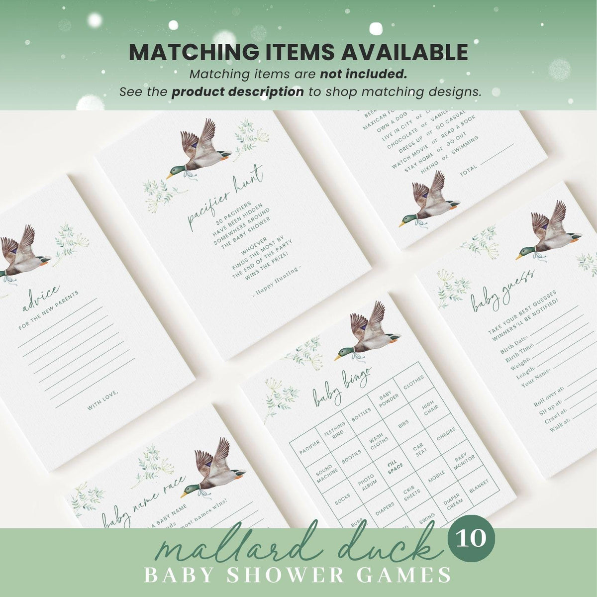 Mallard Baby Shower Invite MALBS001 - image 10