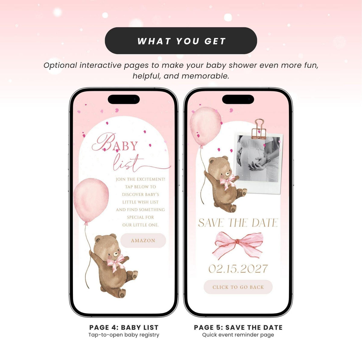 We Can Bearly Wait Baby Shower Invite BRWBS003 - image 5