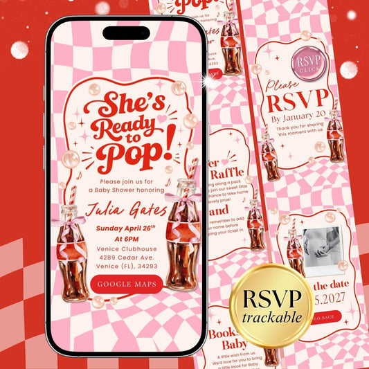 Ready to Pop Invitation Girl RPPBS002 - image 1