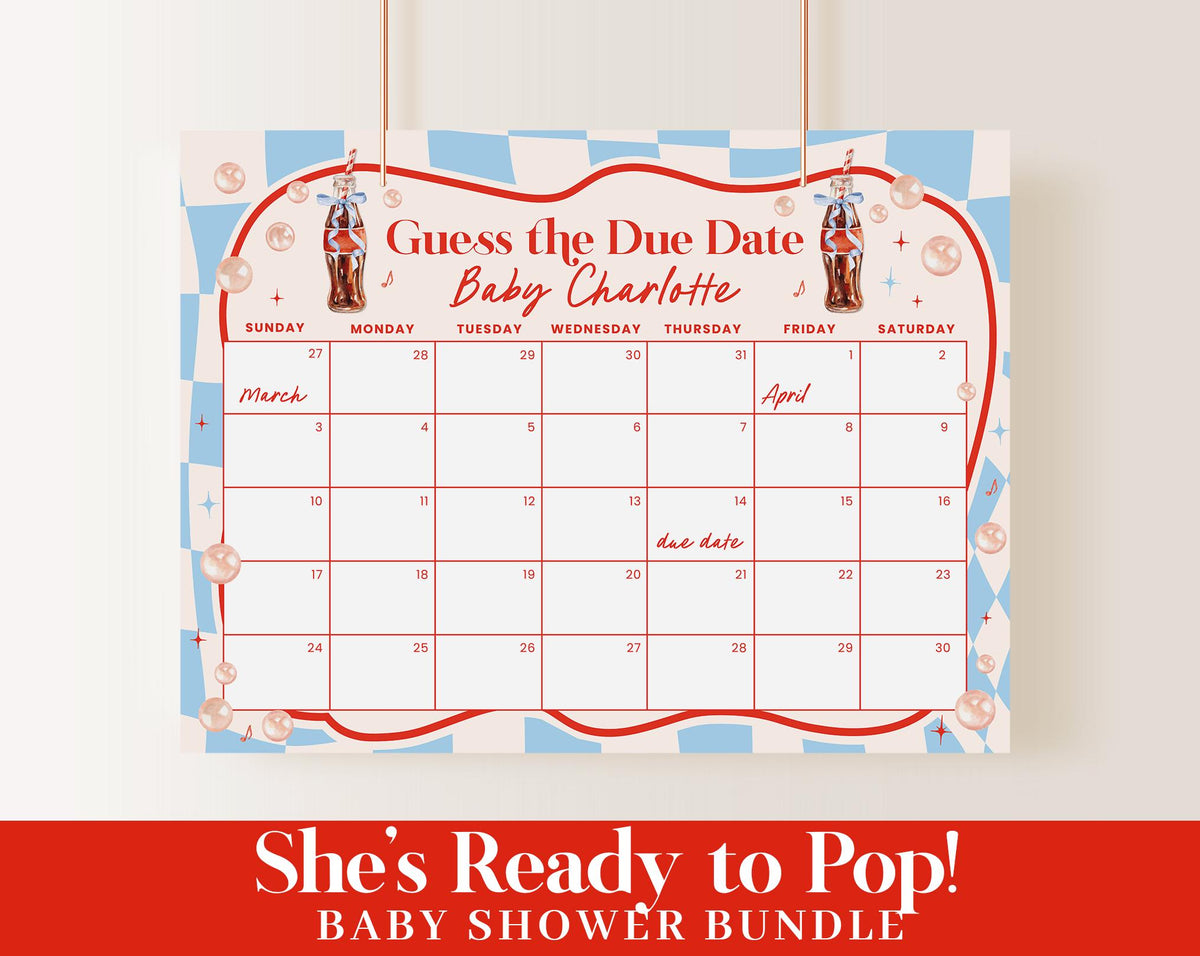 She's Ready to Pop Baby Shower Bundle RPBBS001 - image 6