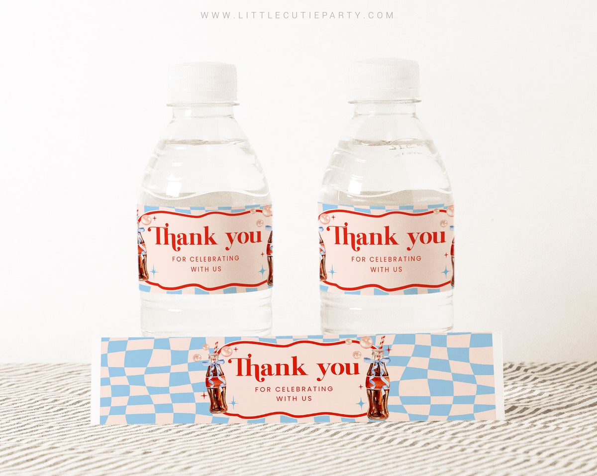 Editable She is Ready to Pop Bottle Labels RPBBS001 - image 1