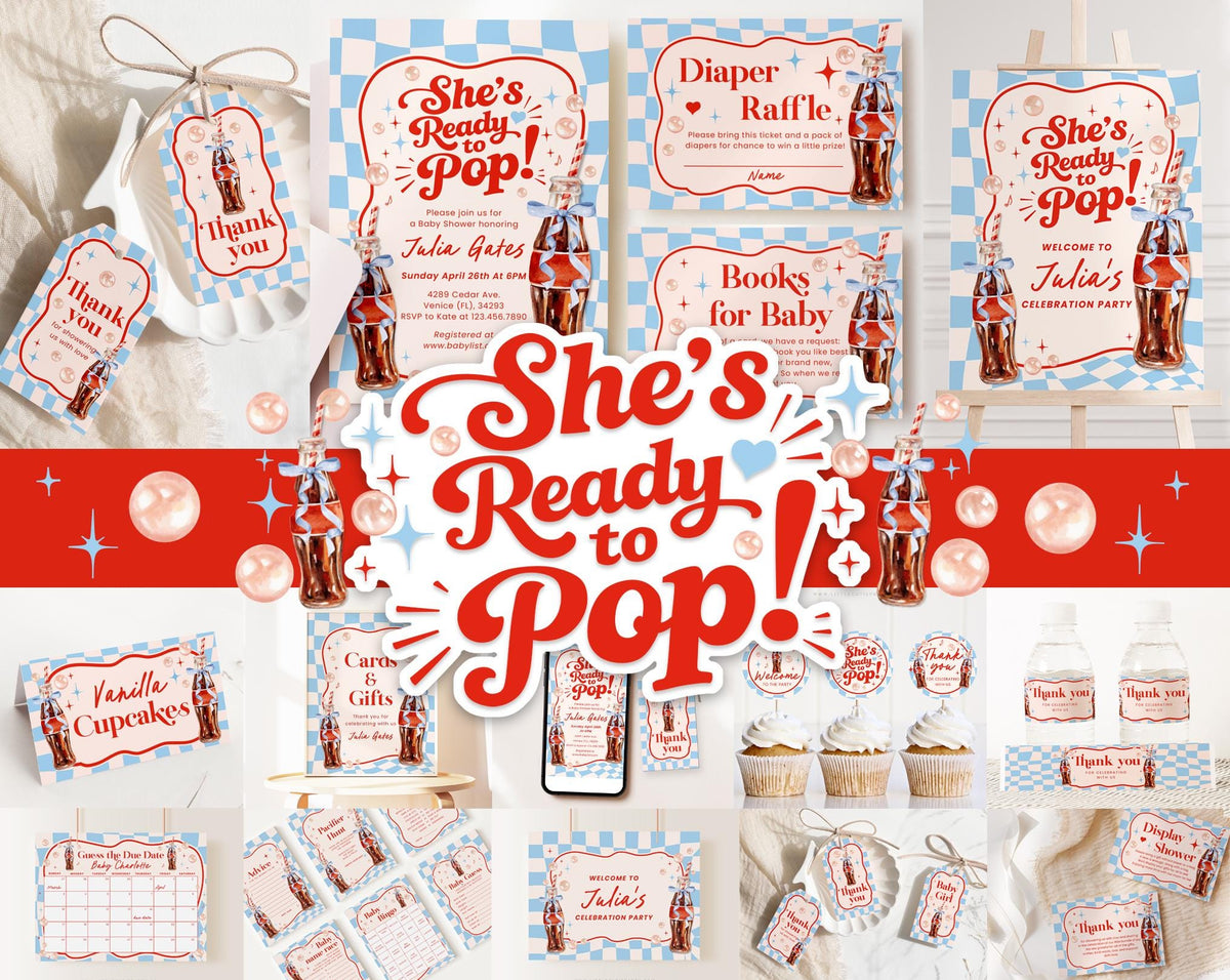 She's Ready to Pop Baby Shower Bundle RPBBS001 - image 1