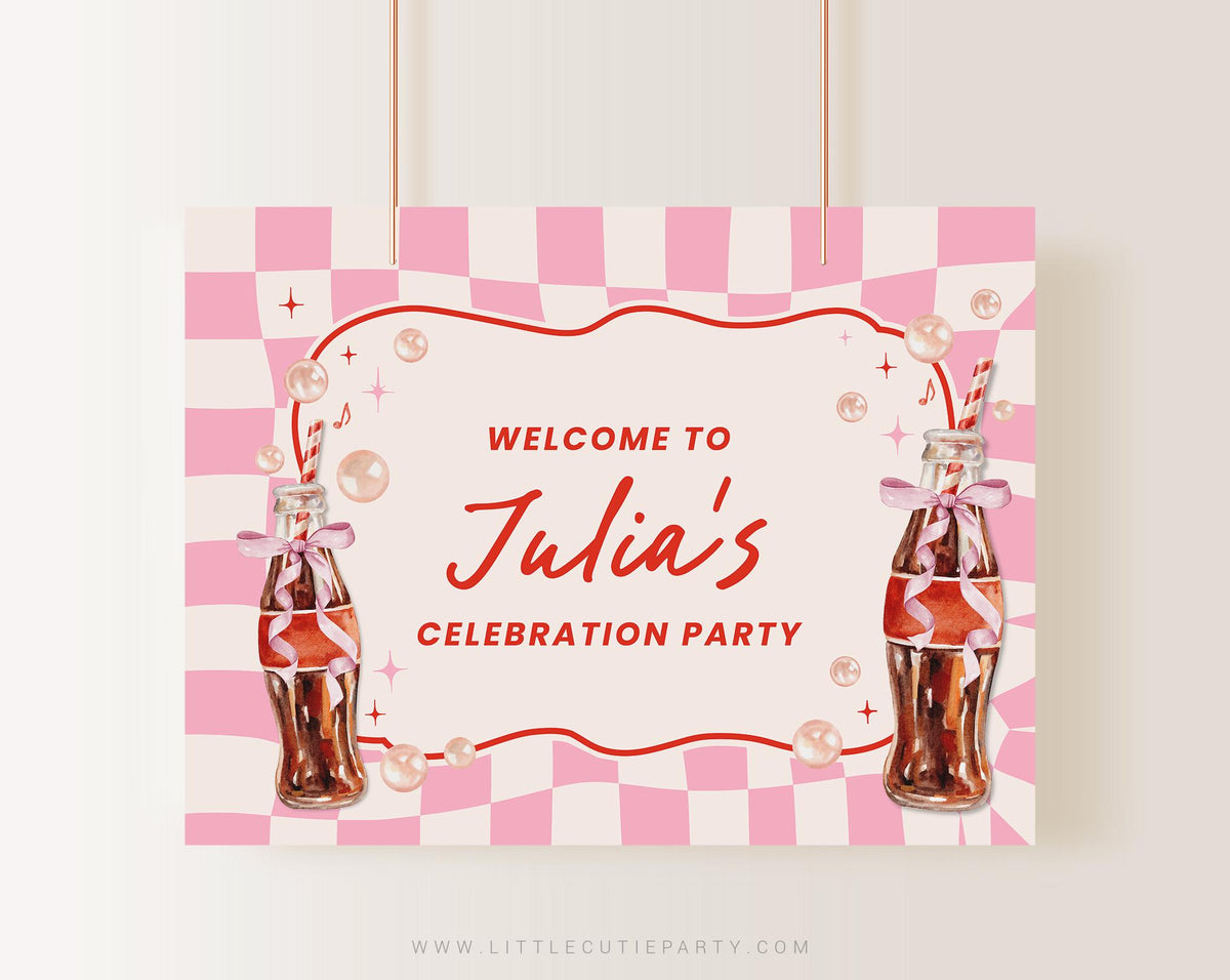 Editable She is Ready to Pop Banner Pink RPPBS002 - image 1