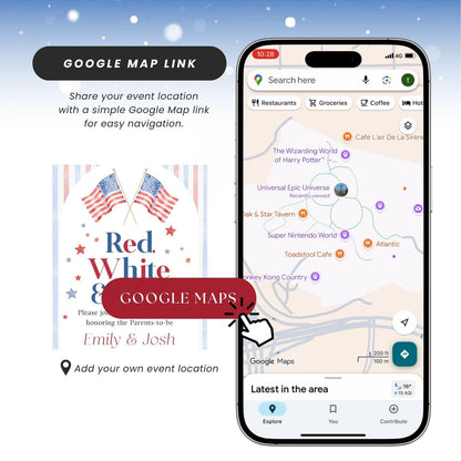 Red White and Due Baby Shower Invitation AABBS002 - image 3