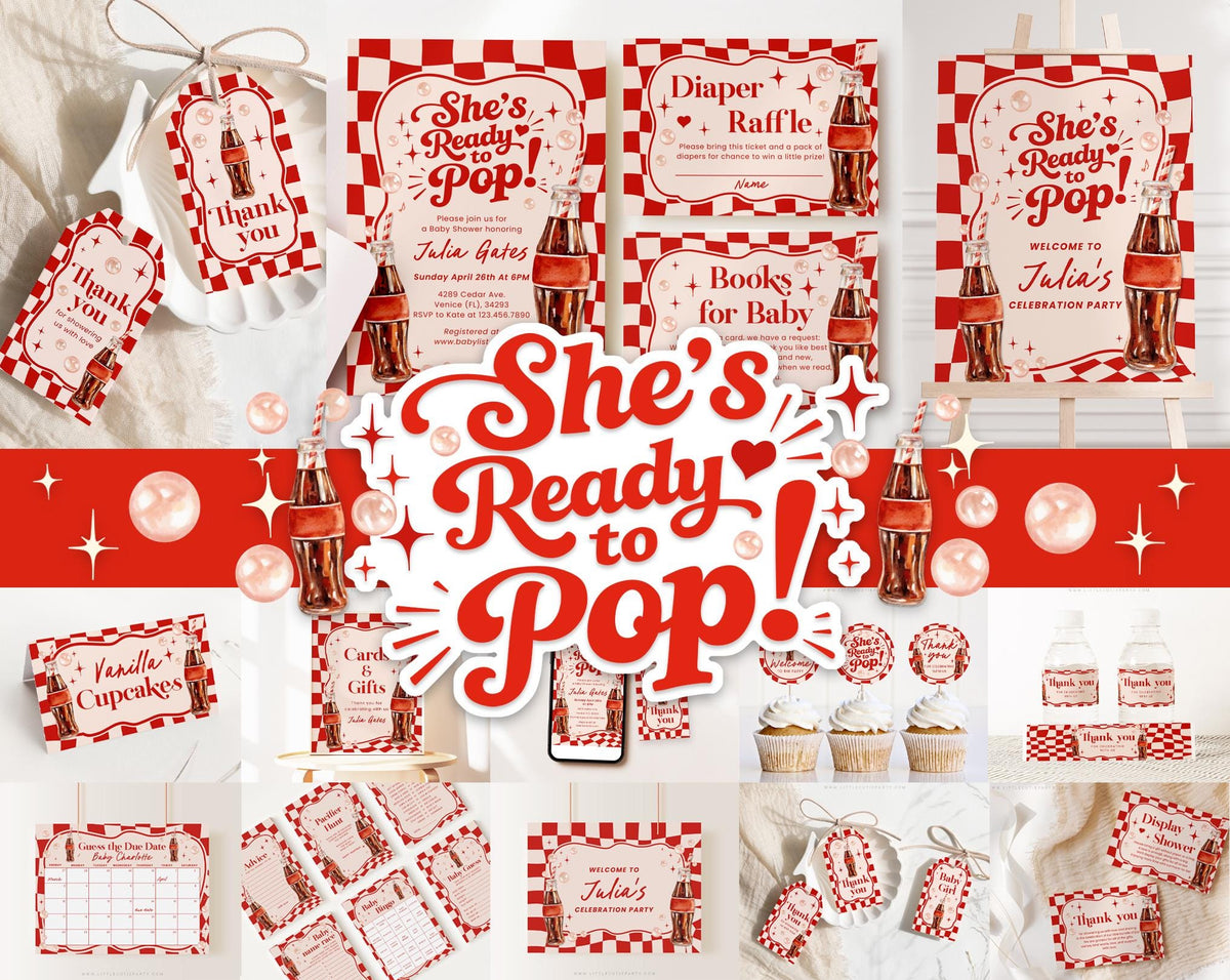 She's Ready to Pop Baby Shower Bundle RPRBS003 - image 1