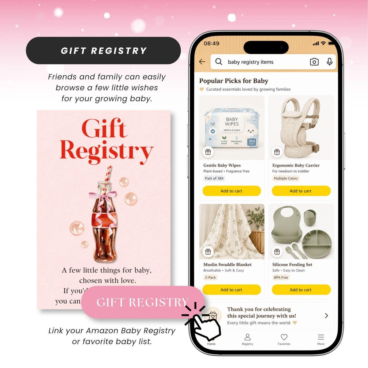 She's Ready to Pop Girl Website Invitation Template - Canva website invitation template with RSVP, image 8