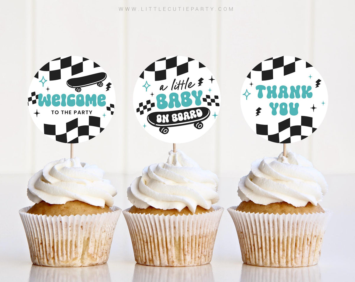 Skateboard Cupcake Toppers BBBBS002 - image 1