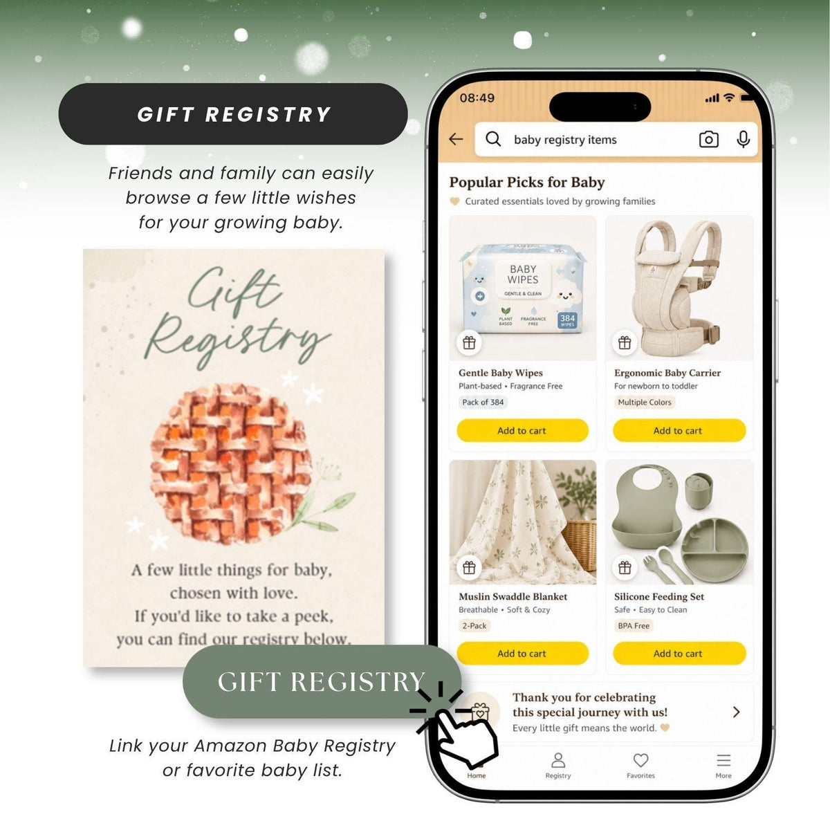 A Little Cutie Pie Baby Shower Invitation Digital - Canva website invitation template with RSVP, image 8